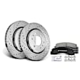 APBRPS119 Front Drilled Rotors & Ceramic Brake Pads