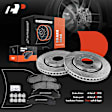 APBRPS119 Front Drilled Rotors & Ceramic Brake Pads