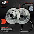 APBRPS1204 6 Pcs Rear Drilled Rotors & Ceramic Brake Pads
