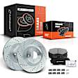 APBRPS120 Front Drilled Rotors & Ceramic Brake Pads