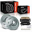APBRPS1216 6 Pcs Rear Drilled Rotors & Ceramic Brake Pads