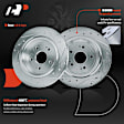 APBRPS1216 6 Pcs Rear Drilled Rotors & Ceramic Brake Pads