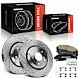 APBRPS1225 6 Pcs Front Drilled Rotors & Ceramic Brake Pads