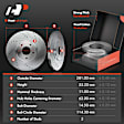 APBRPS122 Front & Rear Drilled Rotors & Ceramic Brake Pads