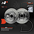 APBRPS1233 6 Pcs Rear Drilled Rotors & Ceramic Brake Pads