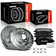 APBRPS1243 6 Pcs Front Drilled Rotors & Ceramic Brake Pads