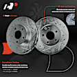 APBRPS1243 6 Pcs Front Drilled Rotors & Ceramic Brake Pads