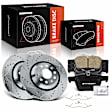 APBRPS1248 6 Pcs Rear Drilled Rotors & Ceramic Brake Pads