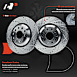 APBRPS1248 6 Pcs Rear Drilled Rotors & Ceramic Brake Pads
