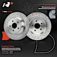 APBRPS1249 6 Pcs Rear Drilled Brake Rotors & Ceramic Brake Pads