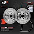 APBRPS1249 6 Pcs Rear Drilled Brake Rotors & Ceramic Brake Pads