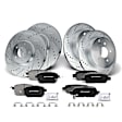APBRPS124 Front & Rear Drilled Rotors & Ceramic Brake Pads
