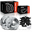 APBRPS1251 6 Pcs Rear Drilled Rotors & Ceramic Brake Pads