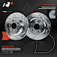 APBRPS1251 6 Pcs Rear Drilled Rotors & Ceramic Brake Pads