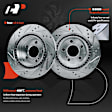 APBRPS1251 6 Pcs Rear Drilled Rotors & Ceramic Brake Pads
