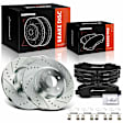 APBRPS1259 6 Pcs Front Drilled Rotors & Ceramic Brake Pads