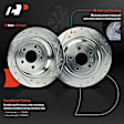 APBRPS1267 6 Pcs Rear Drilled Rotors & Ceramic Brake Pads