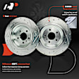 APBRPS1267 6 Pcs Rear Drilled Rotors & Ceramic Brake Pads