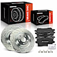 APBRPS1277 6 Pcs Rear Drilled Rotors & Ceramic Brake Pads