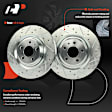 APBRPS1277 6 Pcs Rear Drilled Rotors & Ceramic Brake Pads