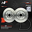 APBRPS1277 6 Pcs Rear Drilled Rotors & Ceramic Brake Pads