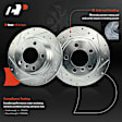 APBRPS1278 6 Pcs Rear Drilled Rotors & Ceramic Brake Pads