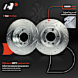 APBRPS1278 6 Pcs Rear Drilled Rotors & Ceramic Brake Pads