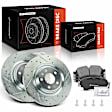 APBRPS1279 6 Pcs Rear Drilled Rotors & Ceramic Brake Pads