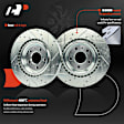 APBRPS1279 6 Pcs Rear Drilled Rotors & Ceramic Brake Pads