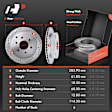 APBRPS127 Front & Rear Drilled Rotors & Ceramic Brake Pads