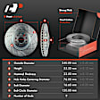 APBRPS1287 6 Pcs Front Drilled Brake Rotors & Ceramic Brake Pads