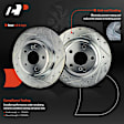 APBRPS1290 6 Pcs Rear Drilled Rotors & Ceramic Brake Pads