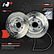 APBRPS1290 6 Pcs Rear Drilled Rotors & Ceramic Brake Pads