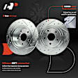 APBRPS1294 6 Pcs Rear Drilled Rotors & Ceramic Brake Pads