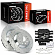 APBRPS1295 6 Pcs Rear Drilled Rotors & Ceramic Brake Pads