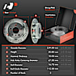 APBRPS1299 6 Pcs Rear Drilled Rotors & Ceramic Brake Pads