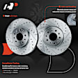 APBRPS1306 6 Pcs Front Drilled Rotors & Ceramic Brake Pads