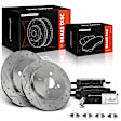 APBRPS1308 6 Pcs Rear Drilled Rotors & Ceramic Brake Pads