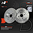 APBRPS1308 6 Pcs Rear Drilled Rotors & Ceramic Brake Pads