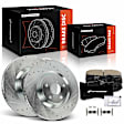 APBRPS1309 6 Pcs Front Drilled Rotors & Ceramic Brake Pads