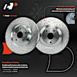 APBRPS1309 6 Pcs Front Drilled Rotors & Ceramic Brake Pads