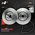 APBRPS1309 6 Pcs Front Drilled Rotors & Ceramic Brake Pads