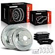APBRPS1311 6 Pcs Rear Drilled Rotors & Ceramic Brake Pads