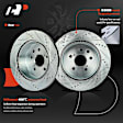 APBRPS1311 6 Pcs Rear Drilled Rotors & Ceramic Brake Pads