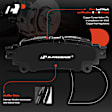 APBRPS1311 6 Pcs Rear Drilled Rotors & Ceramic Brake Pads