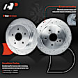 APBRPS1312 6 Pcs Rear Drilled Rotors & Ceramic Brake Pads