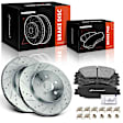 APBRPS1317 6 Pcs Front Drilled Rotors & Ceramic Brake Pads