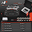 APBRPS1317 6 Pcs Front Drilled Rotors & Ceramic Brake Pads