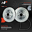 APBRPS1317 6 Pcs Front Drilled Rotors & Ceramic Brake Pads
