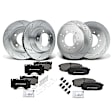 APBRPS131 Front & Rear Drilled Rotors & Ceramic Brake Pads